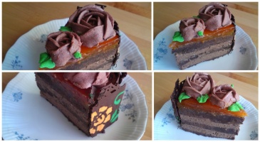 Coko narandza torta presek